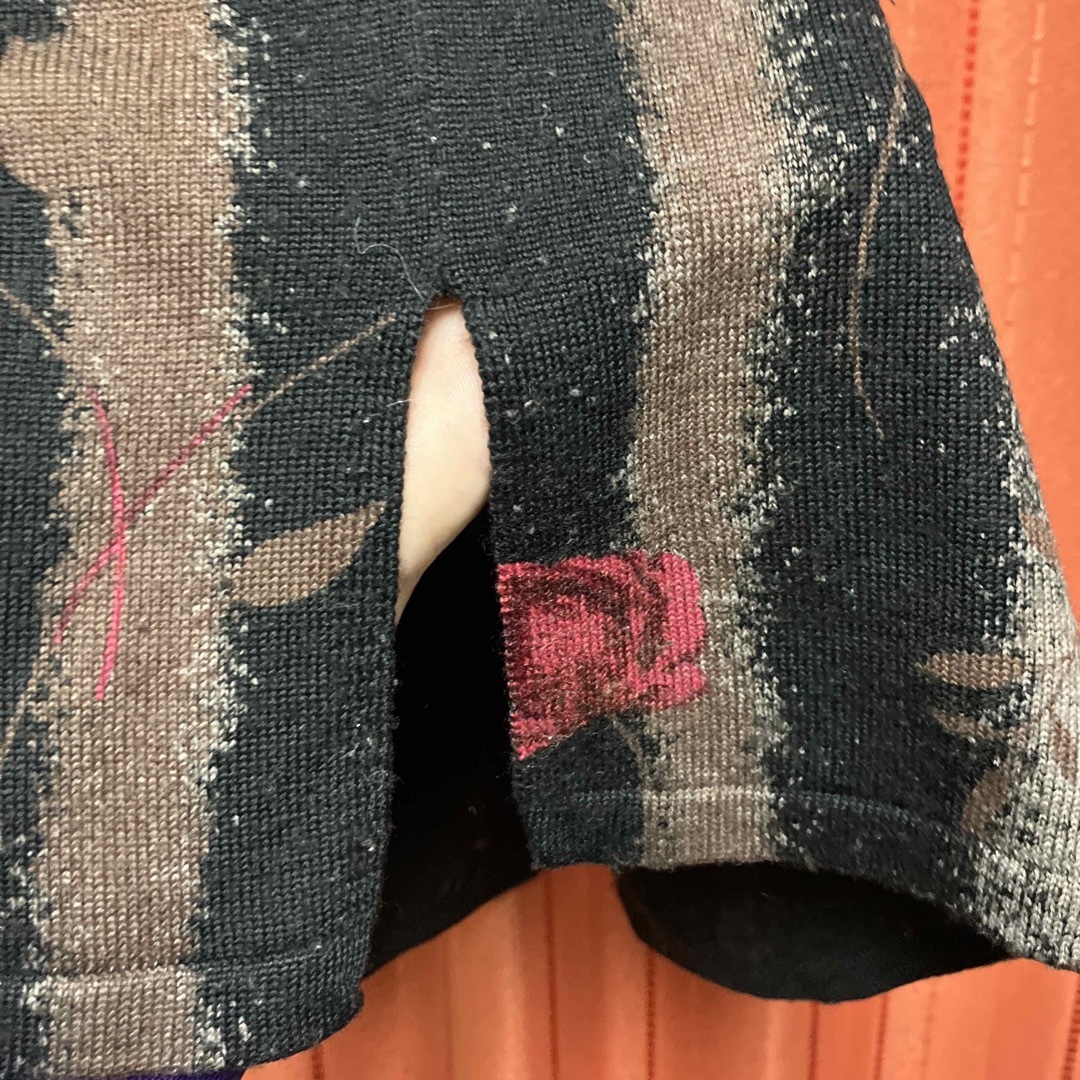 最終値下げ　バラ　薔薇　花　ニット　レトロ　セーター レディースのトップス(ニット/セーター)の商品写真