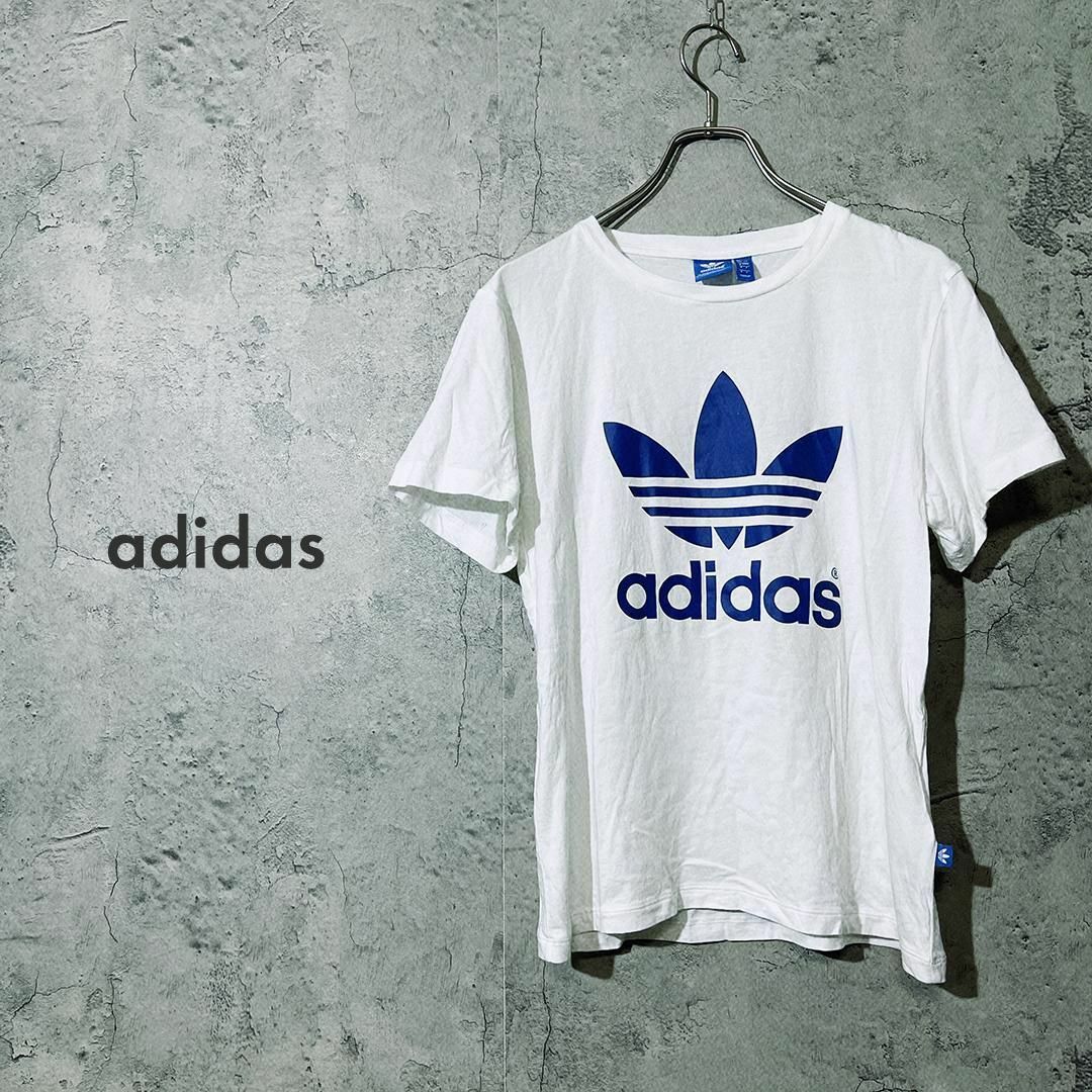 adidas(アディダス)の【人気 90s ロゴ】adidas アディダス Tシャツ 半袖 トップス S レディースのトップス(Tシャツ(半袖/袖なし))の商品写真