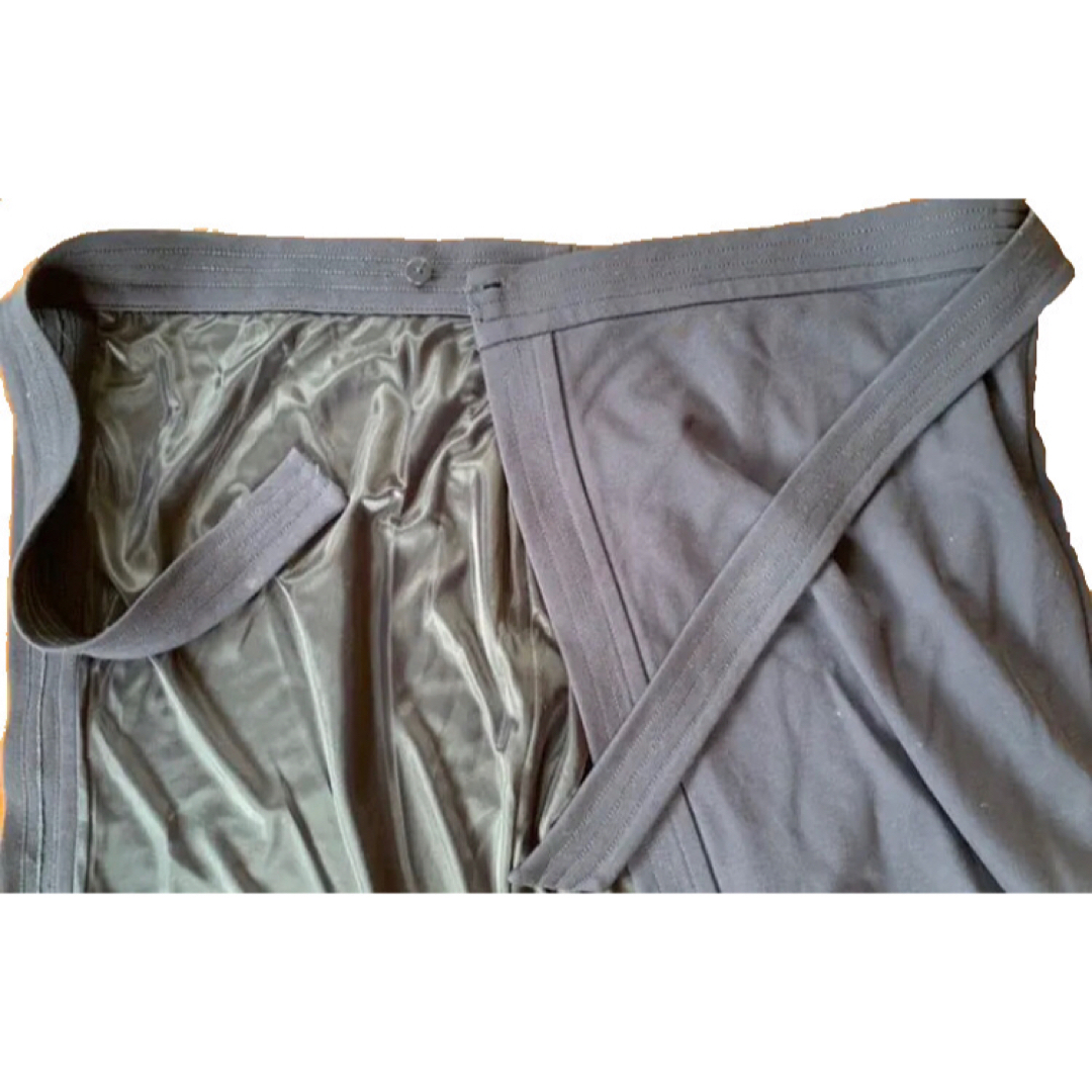 MANGO(マンゴ)のラップスカート MNG MANGO 紺 レディースのワンピース(ひざ丈ワンピース)の商品写真