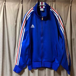 ａｄｉｄａｓ アディダス トラックジャケット ジャージ   青 トリコ ライン