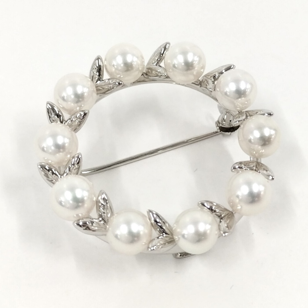 大切な TASAKI - TASAKI ブローチ 750WG K18WG ホワイトゴールド パール 真珠