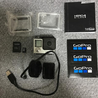 ゴープロ(GoPro)の3月8日まで!!Gopro hero4!MicroSD 16G付!!送料込み!!(コンパクトデジタルカメラ)