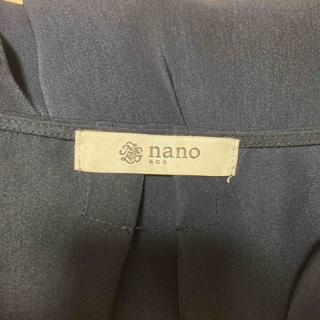nano・universe(ナノユニバース)の美品！ナノユニバース　袖リボンブラウス レディースのトップス(シャツ/ブラウス(長袖/七分))の商品写真