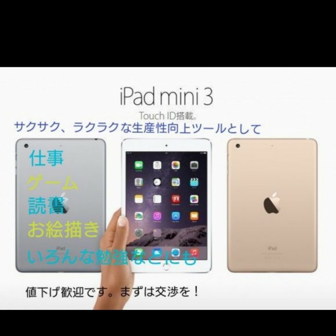 高い品質 mini Apple 3 Gray iPad Display iPad Wi-Fi iPad mini Mini