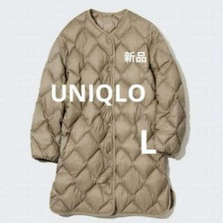 ユニクロ(UNIQLO)のUNIQLO ウルトラライトダウンリラックスコート カーキ(ダウンコート)