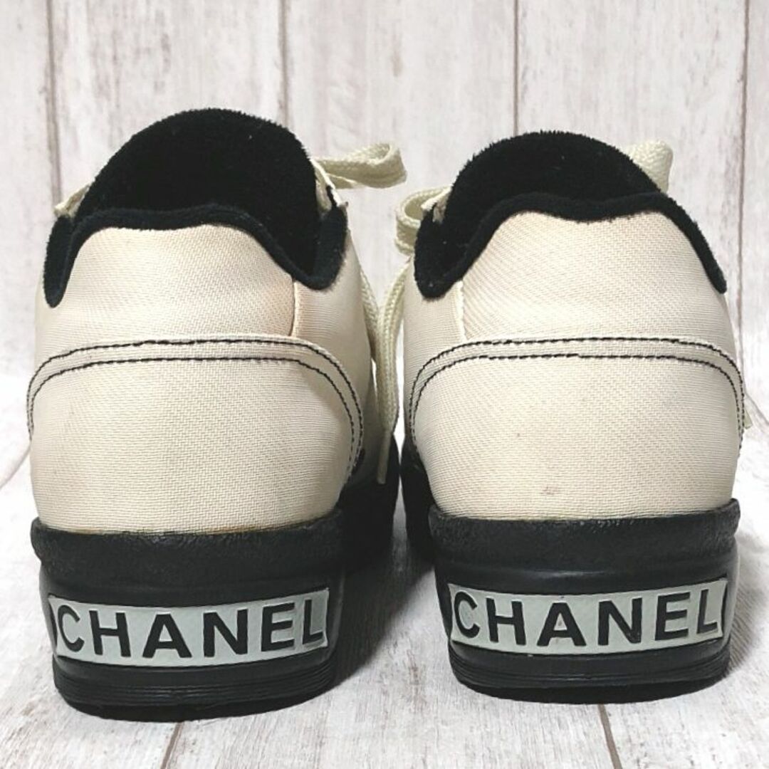 CHANEL スニーカー ヴィンテージ 37/シャネル 98C ココマーク ロゴ