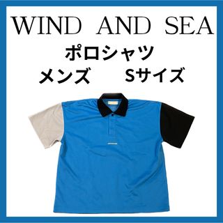 ウィンダンシー(WIND AND SEA)のWIND AND SEA ウィンダンシー ポロシャツ ブルー メンズ S(ポロシャツ)