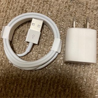 アイフォーン(iPhone)の新品　iPhone 純正充電ケーブル＆充電器！(バッテリー/充電器)