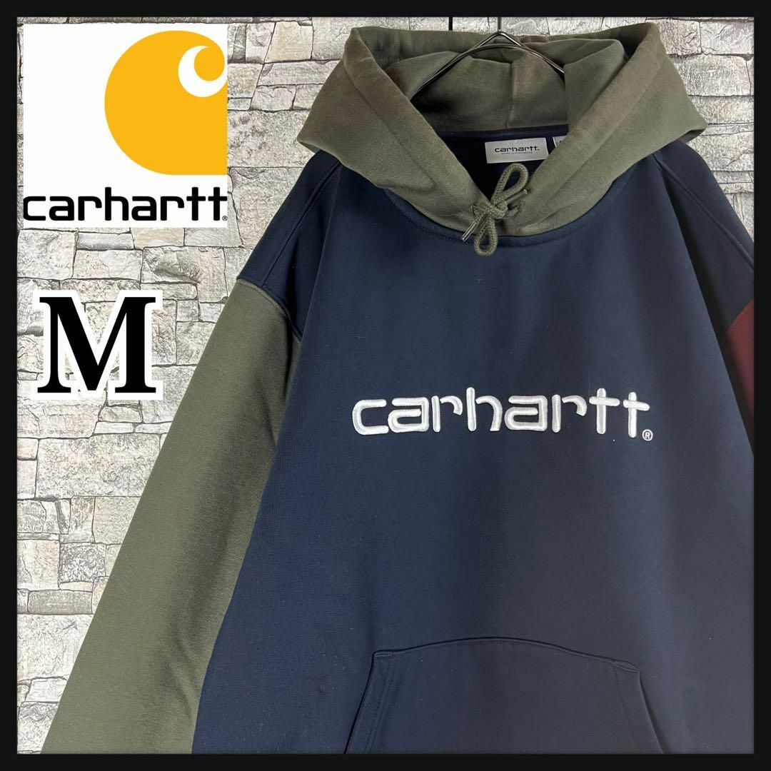 carhartt(カーハート)の【希少マルチカラー】 カーハート パーカー 刺繍ロゴ　即完モデル メンズのトップス(パーカー)の商品写真