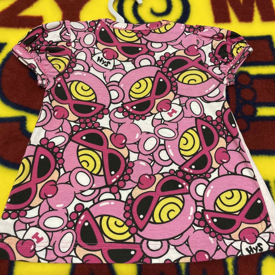 HYSTERIC MINI(ヒステリックミニ)の値下げ🩷ピンク テディ tee(80)➰🎀🤍 キッズ/ベビー/マタニティのキッズ服女の子用(90cm~)(Tシャツ/カットソー)の商品写真