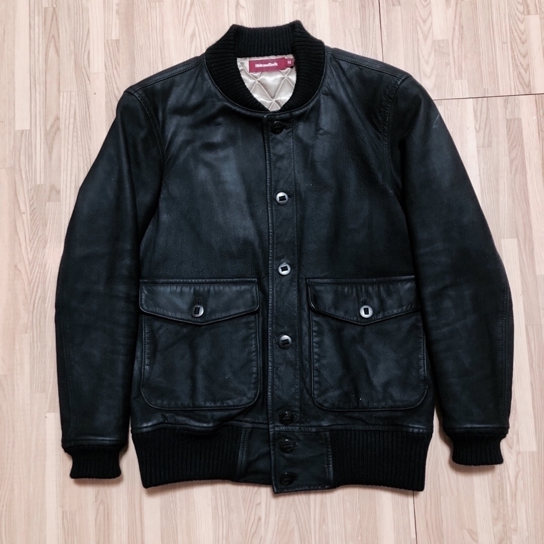 即購入可【本革】Hideandseek leather JKT Black