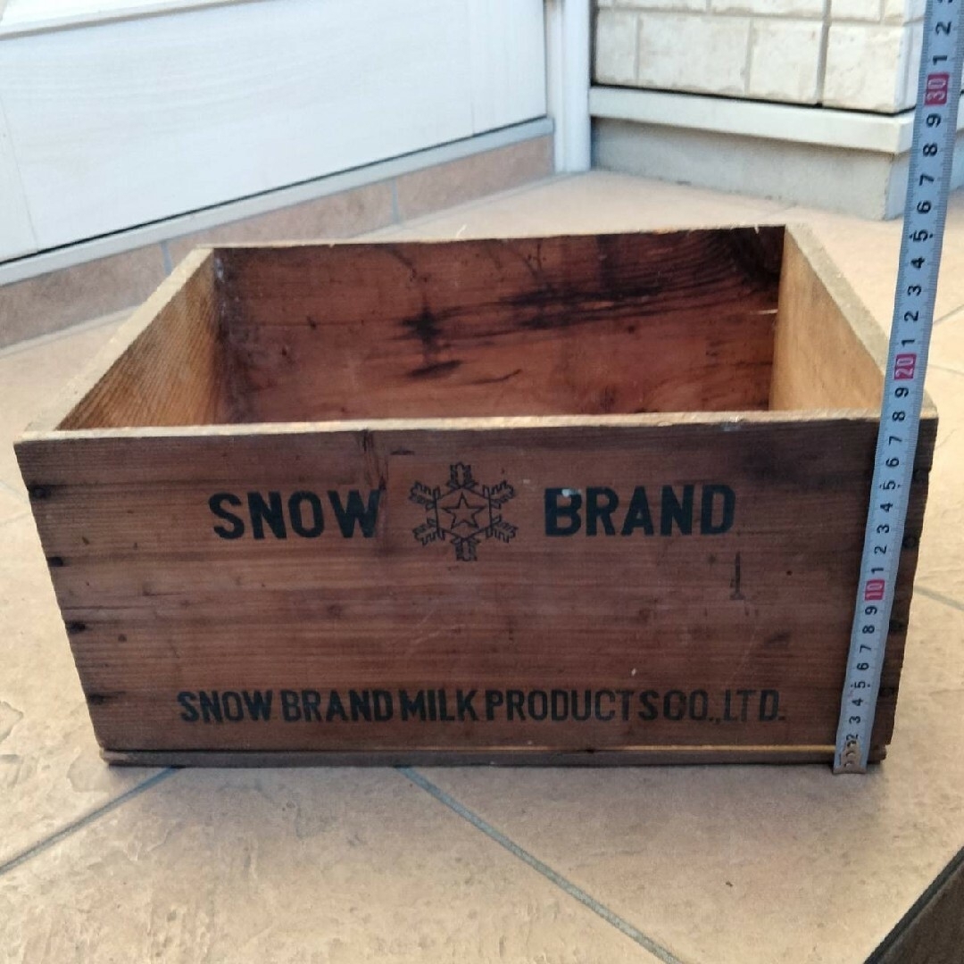3677 雪印マーガリン 木箱 レトロ アンティークの通販 by まおー 3677 雪印マーガリン 木箱 レトロ アンティークの通販 by まおー
