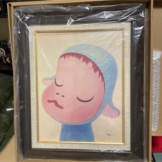 奈良美智油絵『サルの女の子』額装済み F6号(絵画/タペストリー)