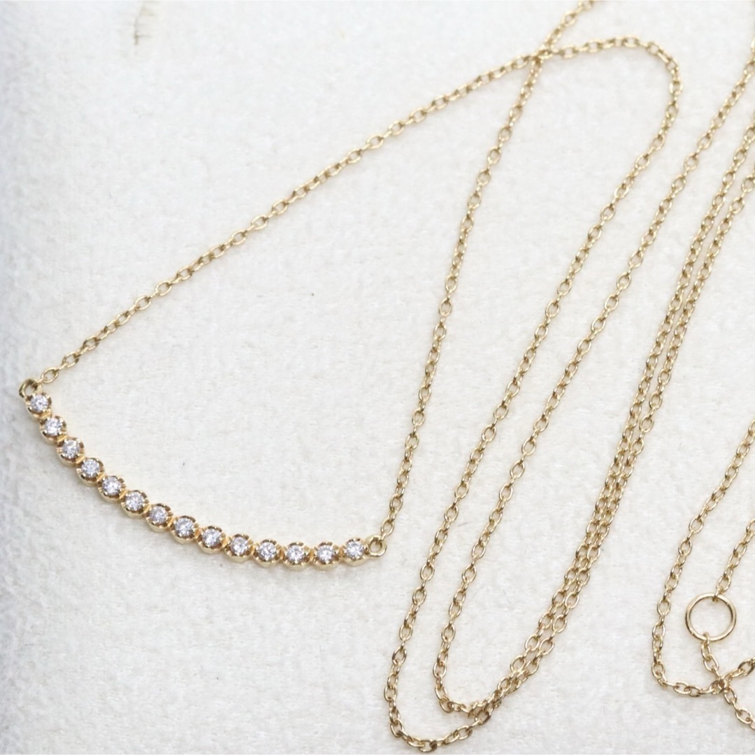 アーカー ビリーブユー ネックレス ロング ライン ダイヤ 0.1ct