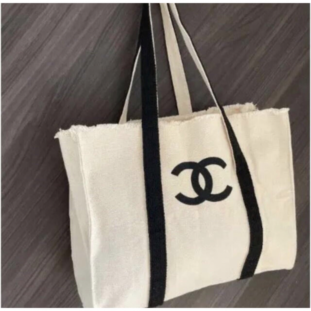 CHANEL - 新品 シャネル ノベルティ トート バッグ 正規品 リネン ...