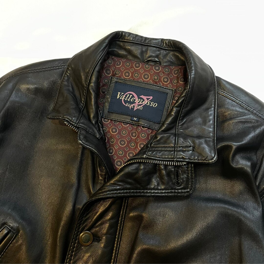 vintage lether jacket coat レディースのジャケット/アウター(ライダースジャケット)の商品写真