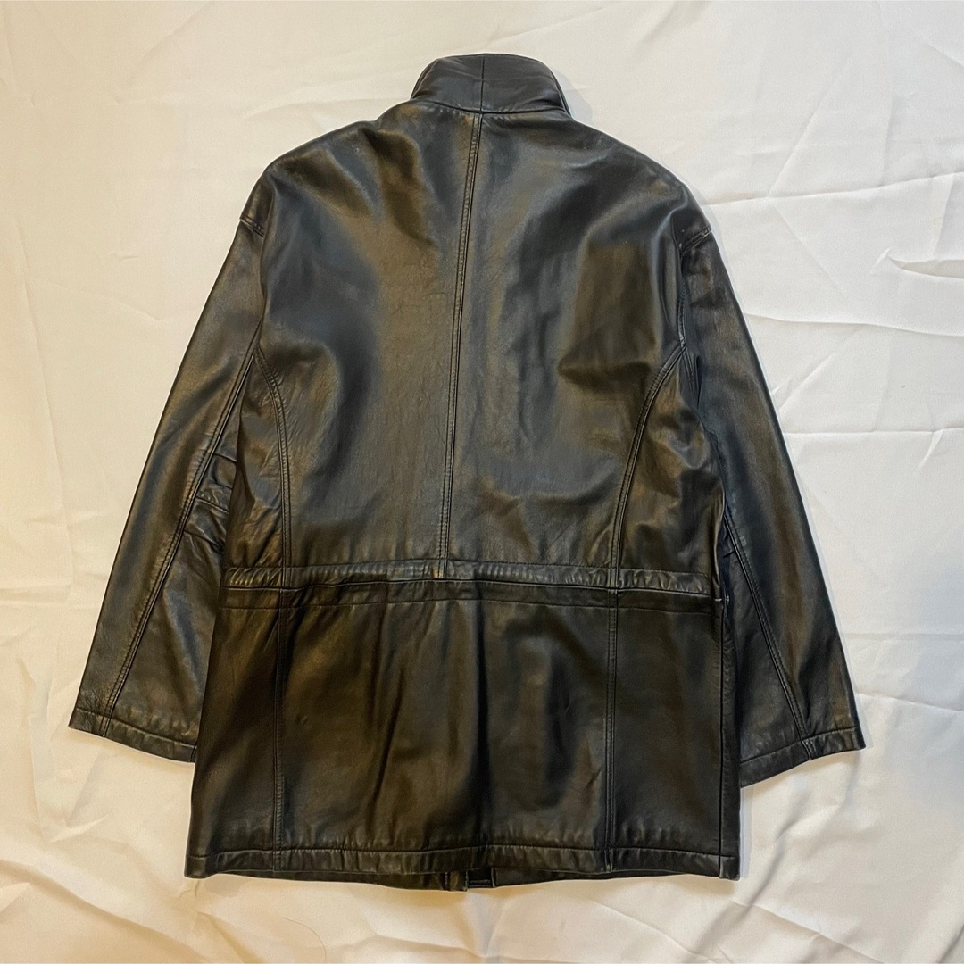 vintage lether jacket coat レディースのジャケット/アウター(ライダースジャケット)の商品写真