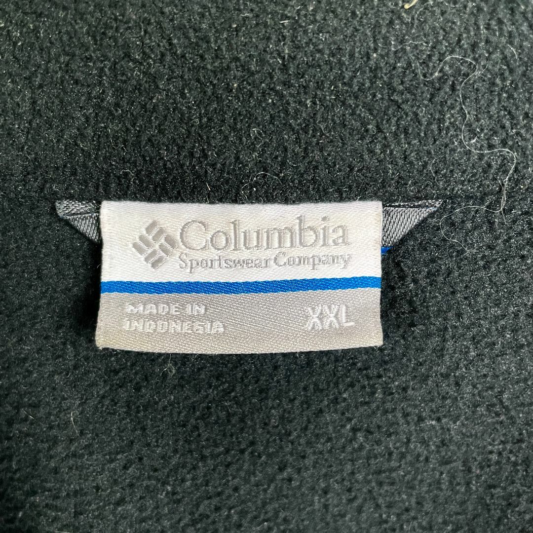 Columbia(コロンビア)の大きいサイズ US/2XL コロンビア フリースベスト ブラック 黒 メンズ メンズのトップス(ベスト)の商品写真