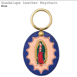 シュプリーム(Supreme)のSupreme Guadalupe Leather Keychain Blue(キーホルダー)