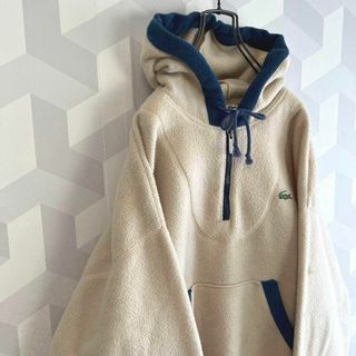 LACOSTE - 【レア】90s ラコステ 文字ワニハーフジップ ポーラテック LACOSTE - 【レア】90s ラコステ 文字ワニハーフジップ ポーラテック