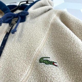 LACOSTE - 【レア】90s ラコステ 文字ワニハーフジップ ポーラ LACOSTE - 【レア】90s ラコステ 文字ワニハーフジップ ポーラ