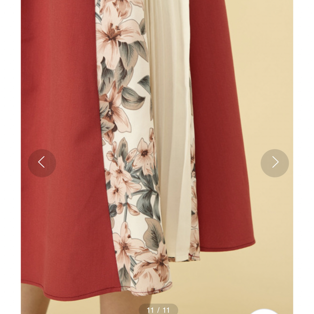 MIIA(ミーア)のMIIA ミックスプリーツスカート レディースのスカート(ロングスカート)の商品写真