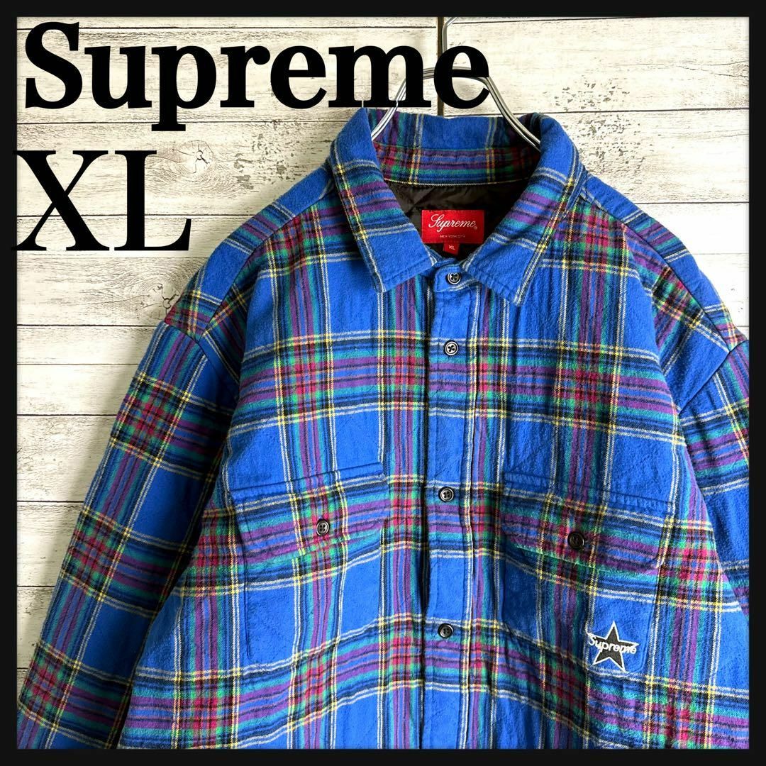 【人気ベロア、トラックジャケット】Supremeワンポイント刺繍ロゴXL