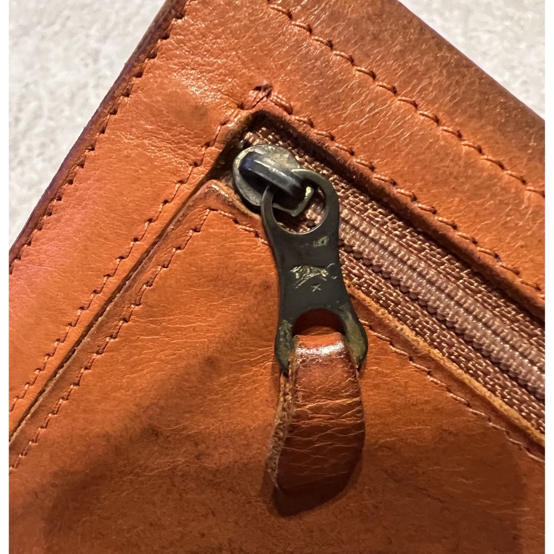IL BISONTE(イルビゾンテ)のイルビゾンテ　長財布　がま口　オレンジ レディースのファッション小物(財布)の商品写真
