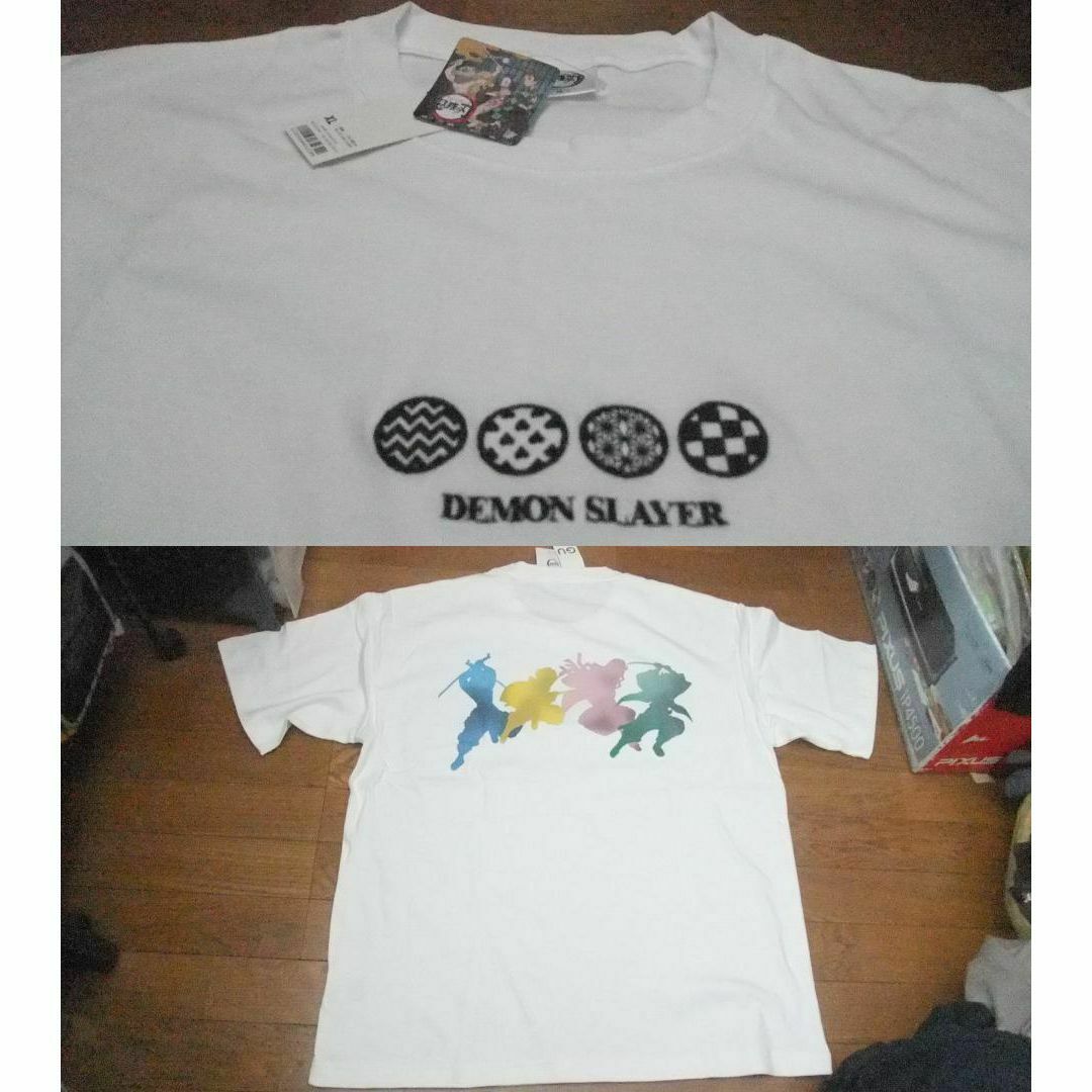 GU(ジーユー)の新品 鬼滅の刃 竈炭治郎 禰豆子 我妻善逸 嘴平伊之助 影 Tシャツ XL メンズのトップス(Tシャツ/カットソー(半袖/袖なし))の商品写真