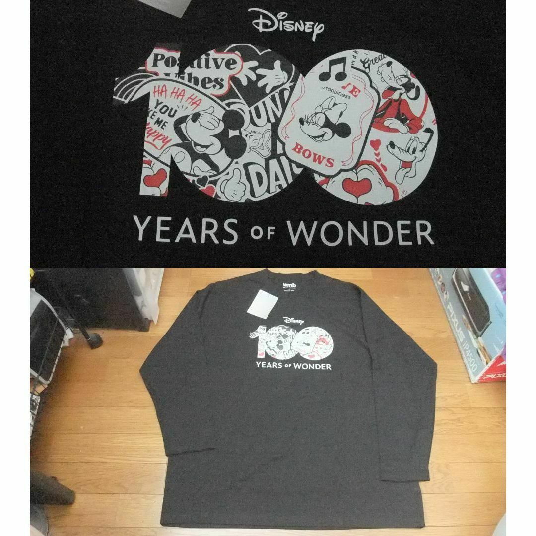 新品 ディズニー ミッキー 100周年記念 Tシャツ ロンT 3L ワークマン | フリマアプリ ラクマ