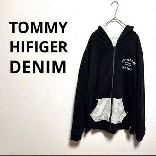 トミーヒルフィガー(TOMMY HILFIGER)のトミーヒルフィガー TOMMY HILFIGER DENIM パーカー ブラック(パーカー)