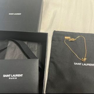 イヴ・サンローラン YVES SAINT LAURENT ハート LOVE トグル付き ブレスレット SV925 シルバー