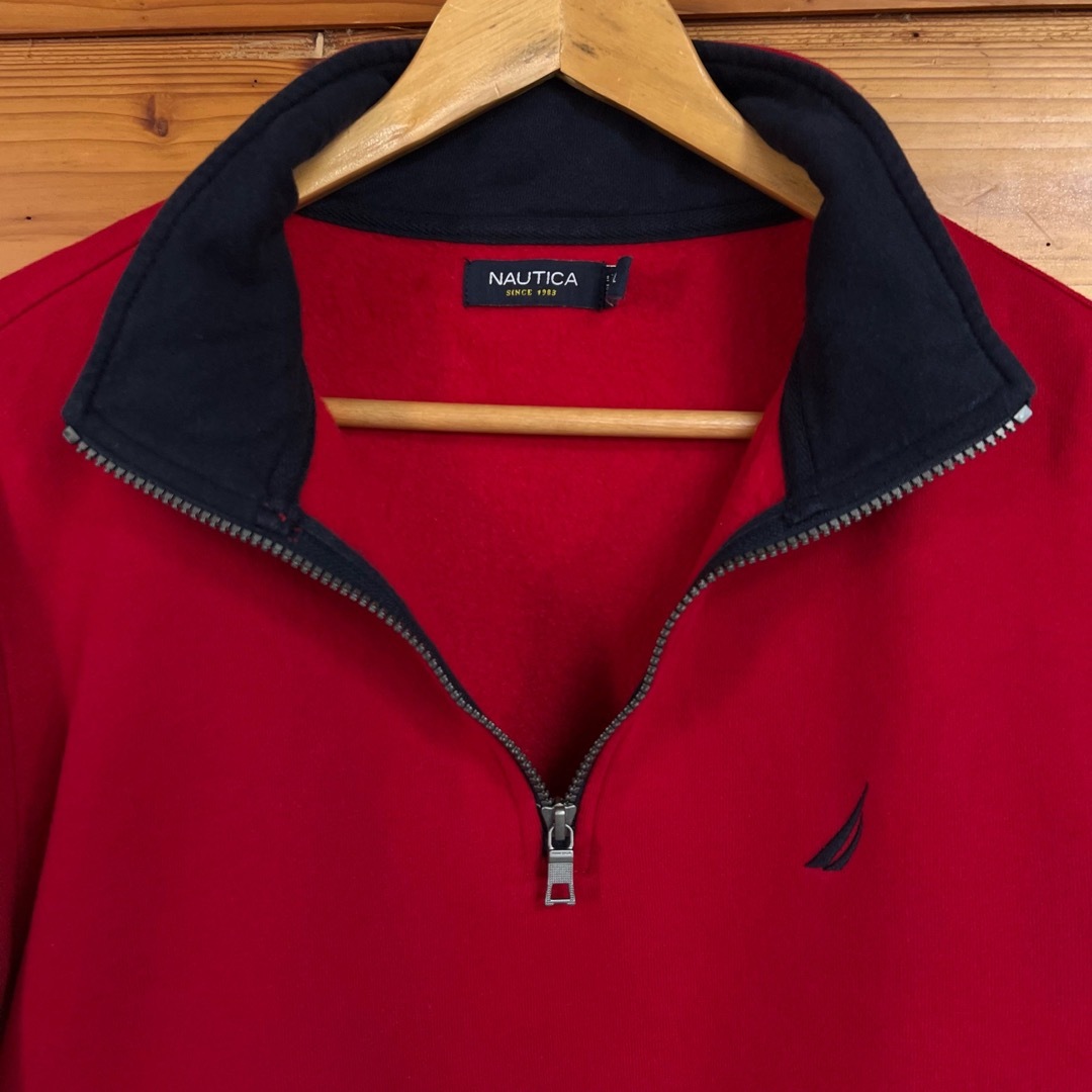 NAUTICA - NAUTICA ハーフジップ スウェット トレーナーの通販 NAUTICA - NAUTICA ハーフジップ スウェット トレーナーの通販