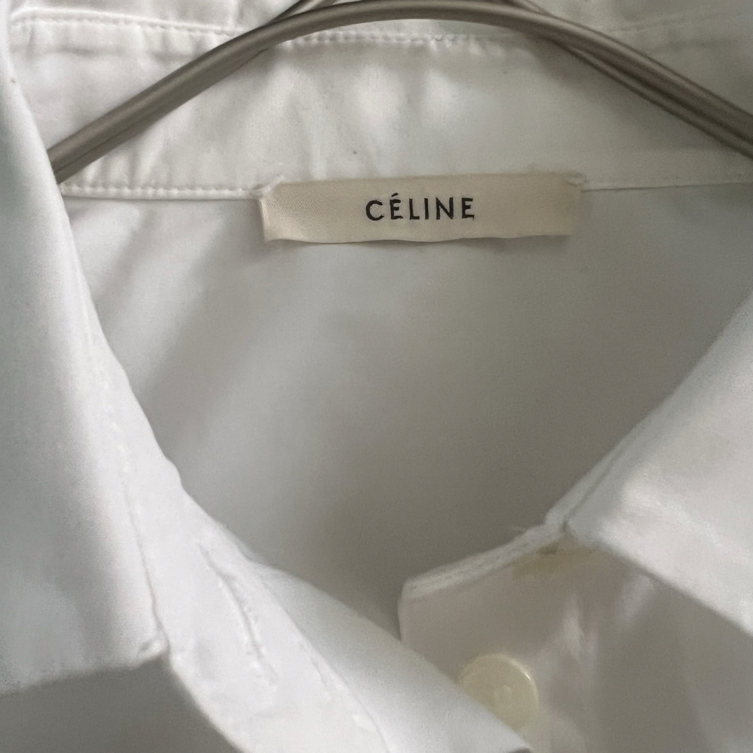 【美品】CELINE セリーヌ　バイカラー　フィービー　シャツ　サイズ34シャツ/ブラウス(長袖/七分)