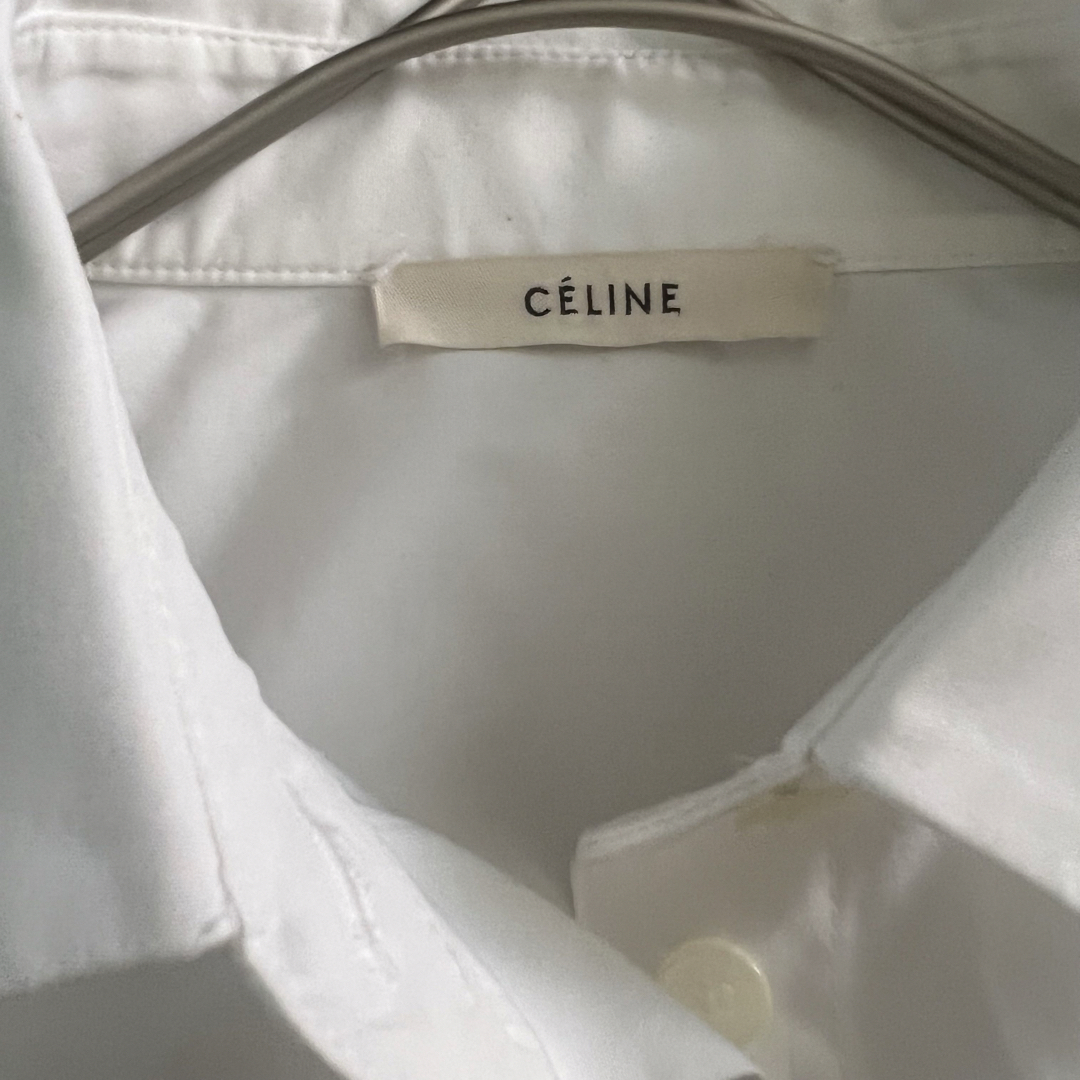 celine(セリーヌ)の【美品】CELINE セリーヌ　バイカラー　フィービー　シャツ　サイズ34 レディースのトップス(シャツ/ブラウス(長袖/七分))の商品写真