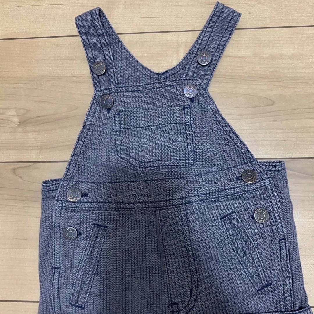 babyGAP(ベビーギャップ)のyk6様　3点まとめ　gap オーバーオール　70cm 、紺色タイツ　0-12m キッズ/ベビー/マタニティのベビー服(~85cm)(パンツ)の商品写真