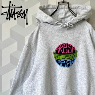 ステューシー(STUSSY)の【ステューシー】近年モデル 肉厚ロゴプリント スウェット パーカー stussy(パーカー)