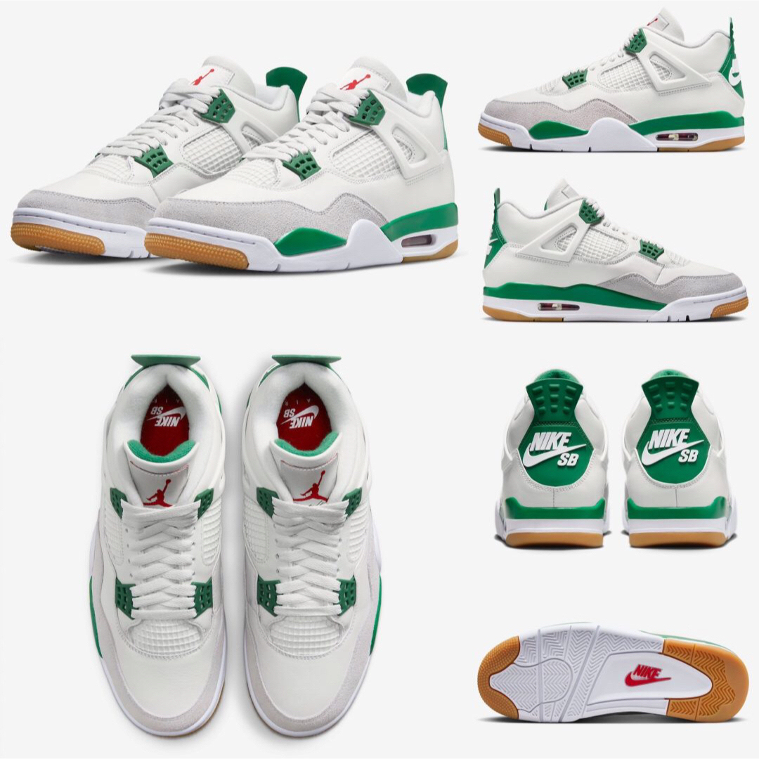 Jordan Brand（NIKE）(ジョーダン)のNIKE AIR JORDAN 4 RETRO SB PINE GREEN 緑 メンズの靴/シューズ(スニーカー)の商品写真