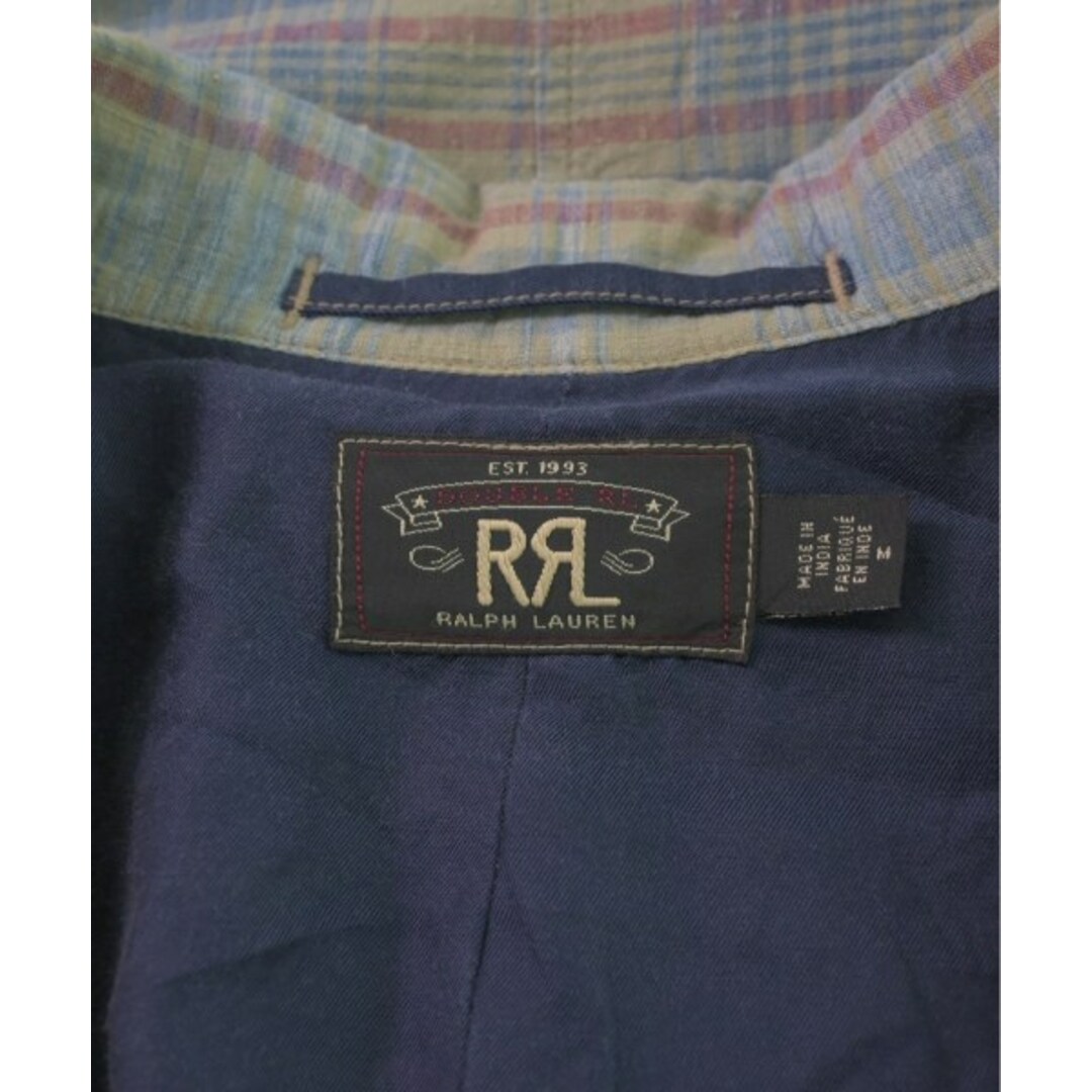 RRL(ダブルアールエル)のRRL ダブルアールエル カジュアルジャケット M ベージュx青x赤(チェック) 【古着】【中古】 メンズのジャケット/アウター(テーラードジャケット)の商品写真