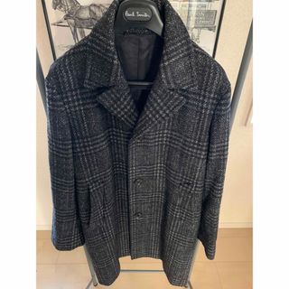 ポールスミス(Paul Smith)のポールスミス グレンチェックツイードバイカラーチェスターコート Mサイズ(チェスターコート)