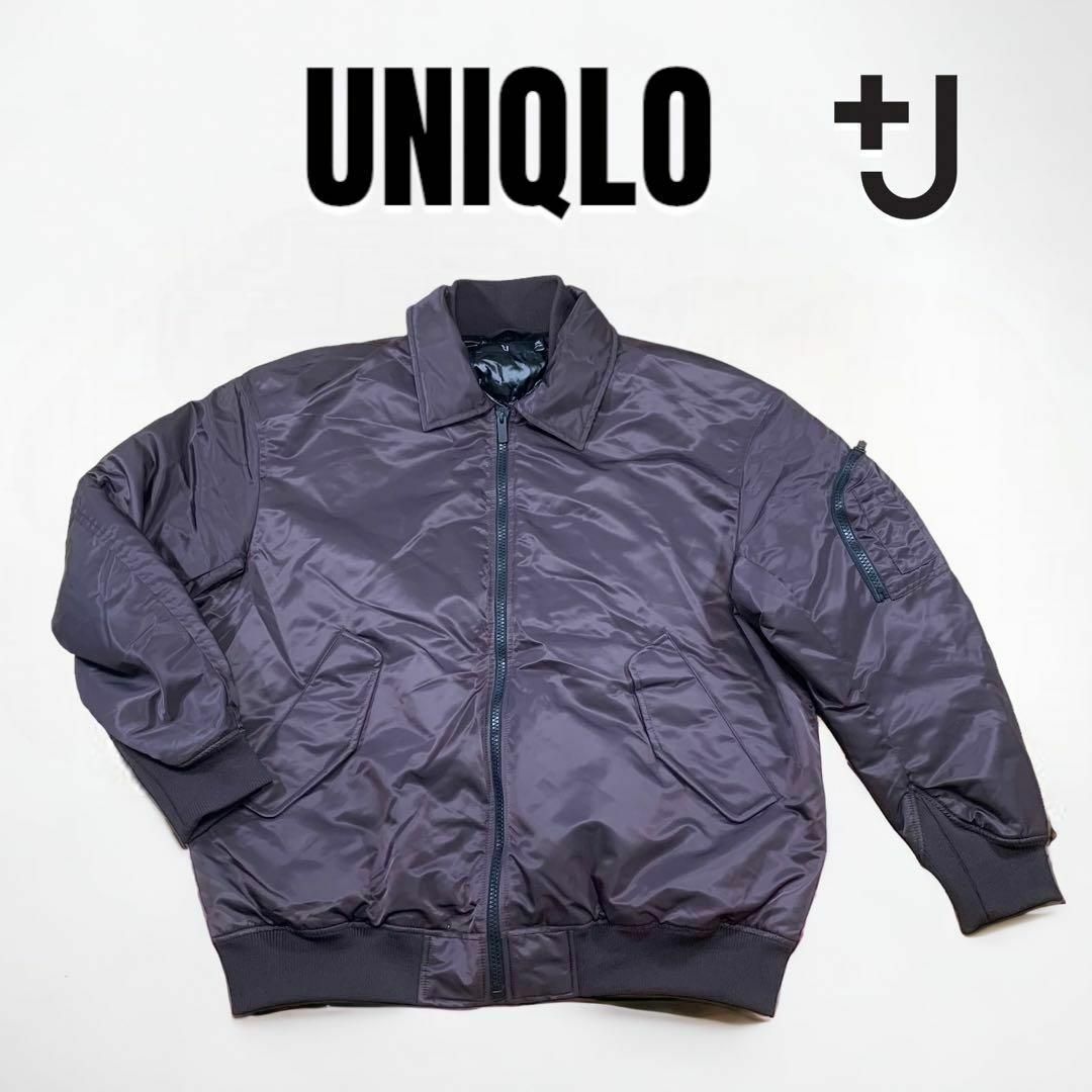UNIQLO - 【美品】UNIQLO +J ユニクロ プラスJ ブルゾン ワインレッド