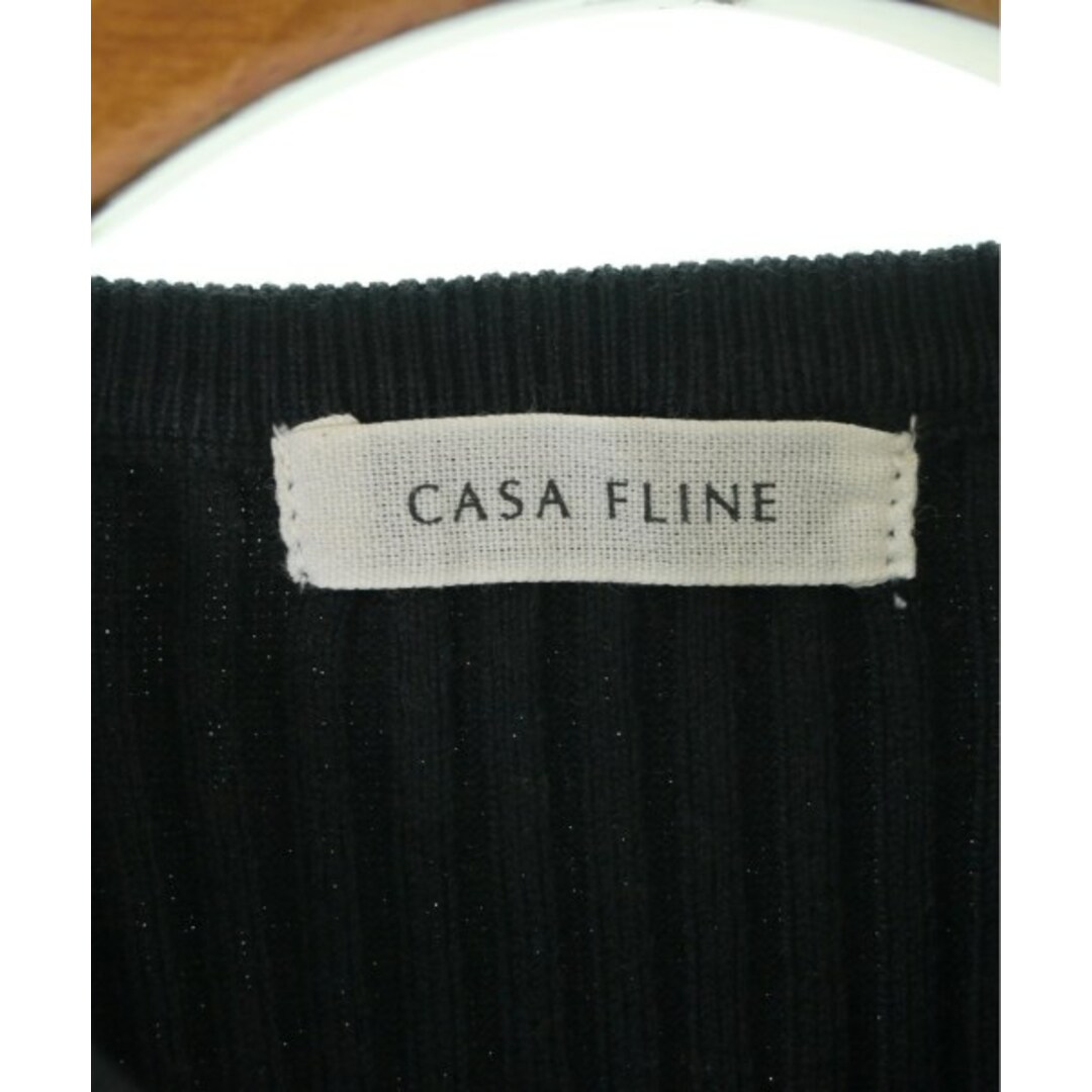 CASA FLINE(カーサフライン)のCASA FLINE カーサフライン ニット・セーター F 黒 【古着】【中古】 レディースのトップス(ニット/セーター)の商品写真