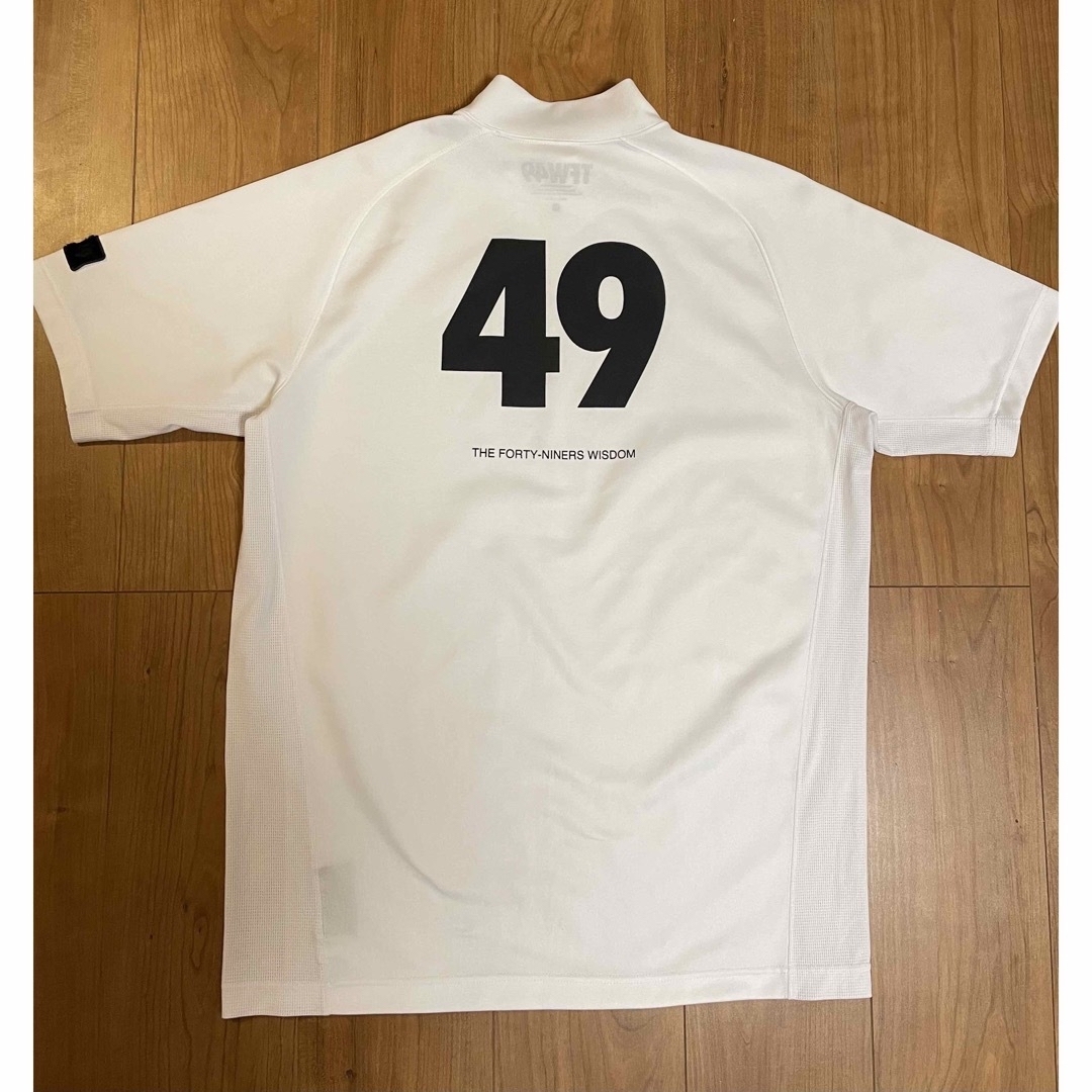 TFW49 モックネック　Tシャツ　ホワイト　ゴルフ　junhashimotoトップス