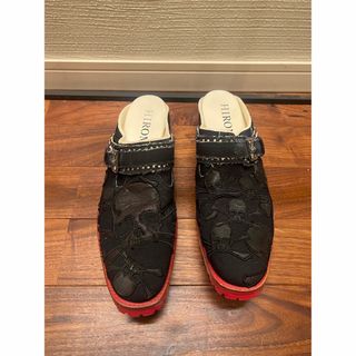 ヒロムタカハラ(HIROMUT AKAHAR A)のRoen hiromu takahara スカルパッチ　ミュール　靴　shoes(ブーツ)