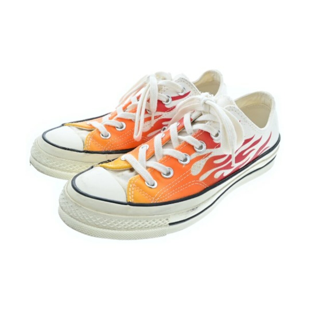CONVERSE - CONVERSE スニーカー EU38(24.5cm位) 白xオレンジx赤等