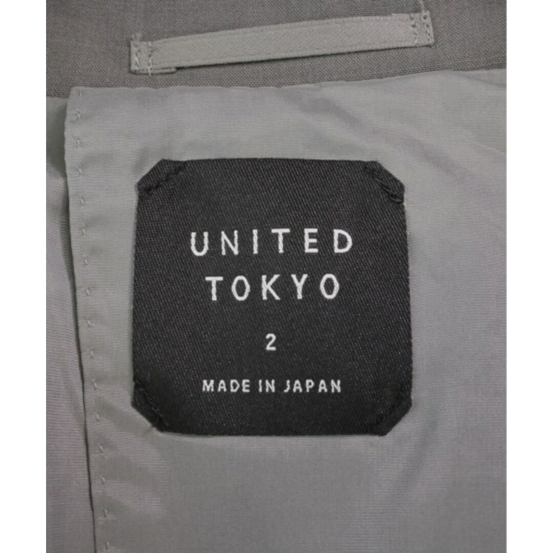 UNITED TOKYO(ユナイテッドトウキョウ)のUNITED TOKYO カジュアルジャケット 2(M位) グレー 【古着】【中古】 メンズのジャケット/アウター(テーラードジャケット)の商品写真