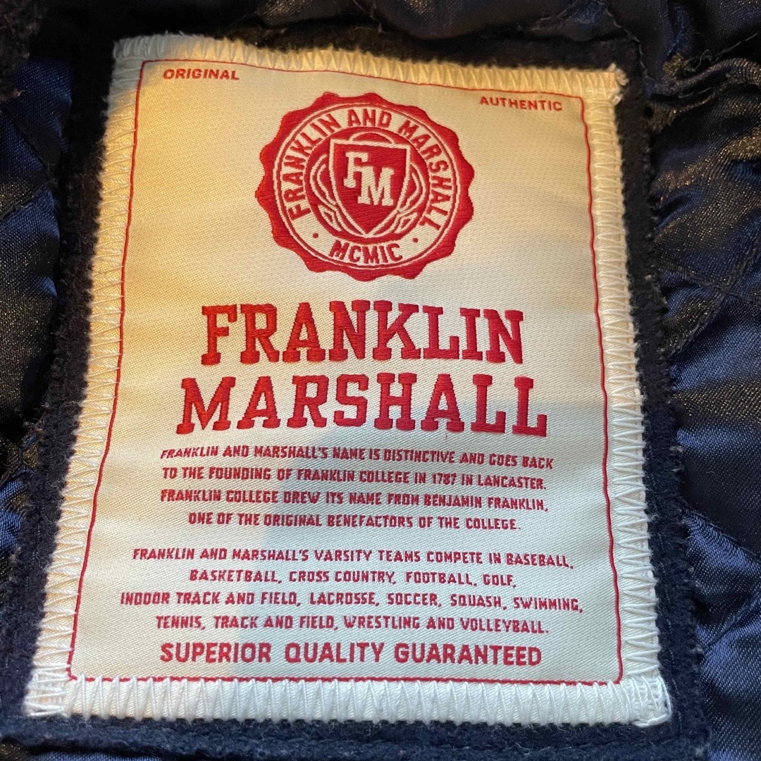 FRANKLIN&MARSHALL(フランクリンアンドマーシャル)の⭐️値下げ⭐️Franklin Marshall スタジャン　S メンズのジャケット/アウター(レザージャケット)の商品写真