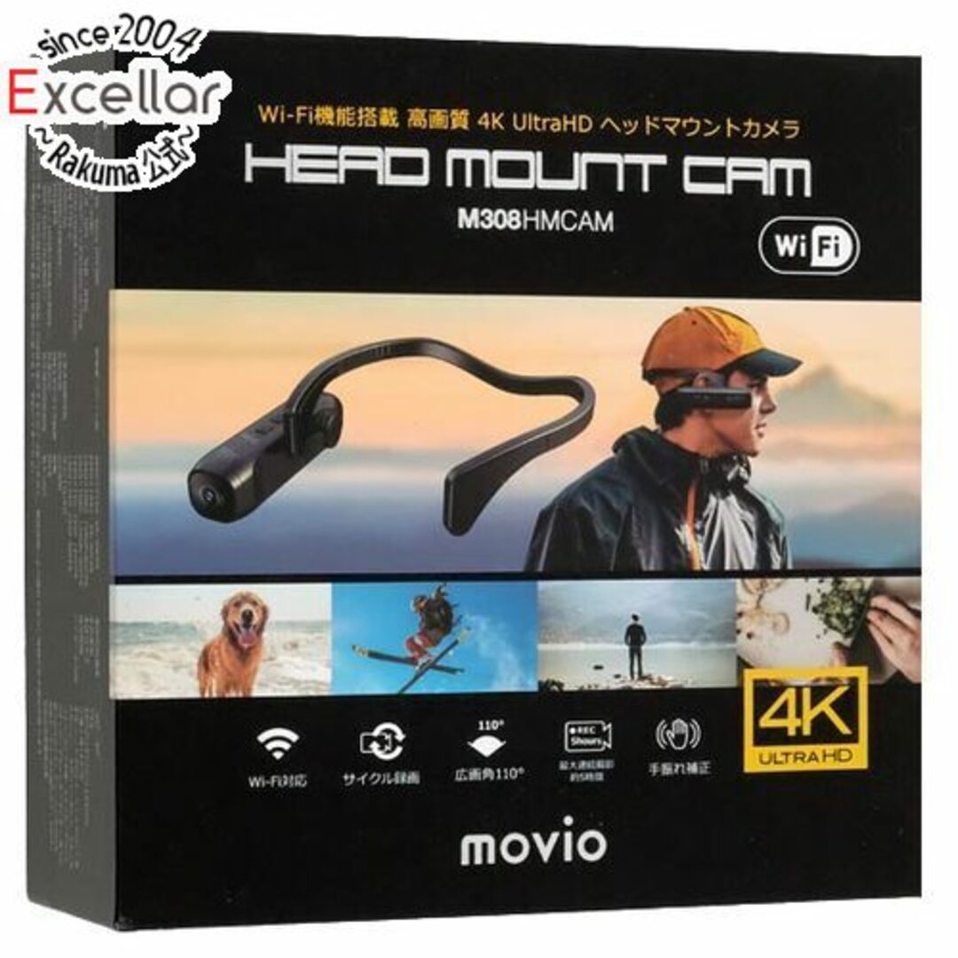 ナガオカ　UltraHD ヘッドマウントカメラ movio　M308HMCAM　未使用