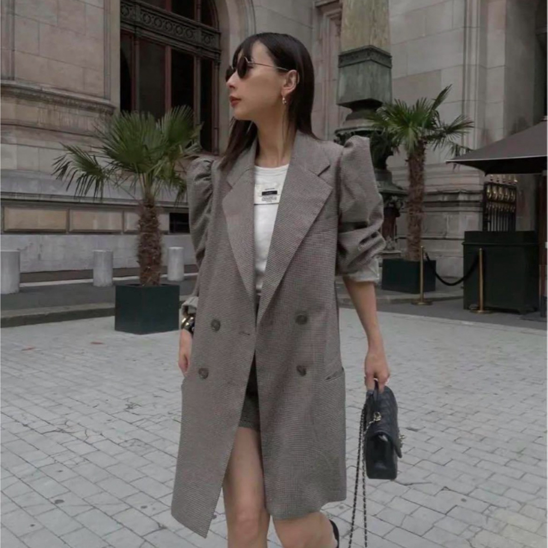 AMERI CHECK JACKET MINI DRESS アメリ　ワンピース | フリマアプリ ラクマ