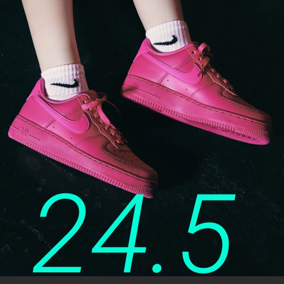 NIKE - w24.5 Nike Air Force 1 エアフォース ピンクの通販 by ...